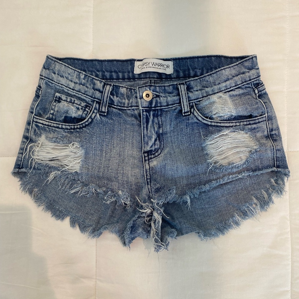 Gypsy Warrior Frayed Jean Shorts! Size 23-24